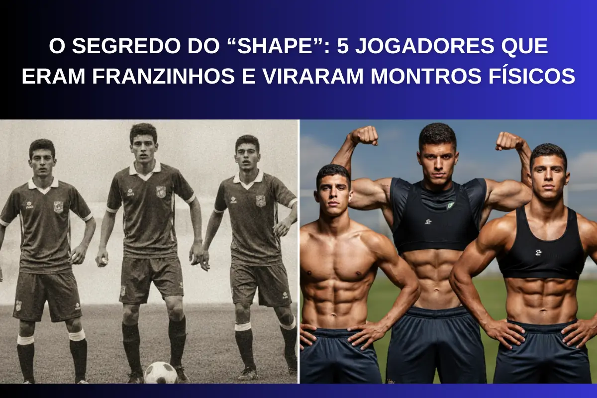 O SEGREDO DO “SHAPE” 5 JOGADORES QUE ERAM FRANZINHOS E VIRARAM MONTROS FÍSICOS