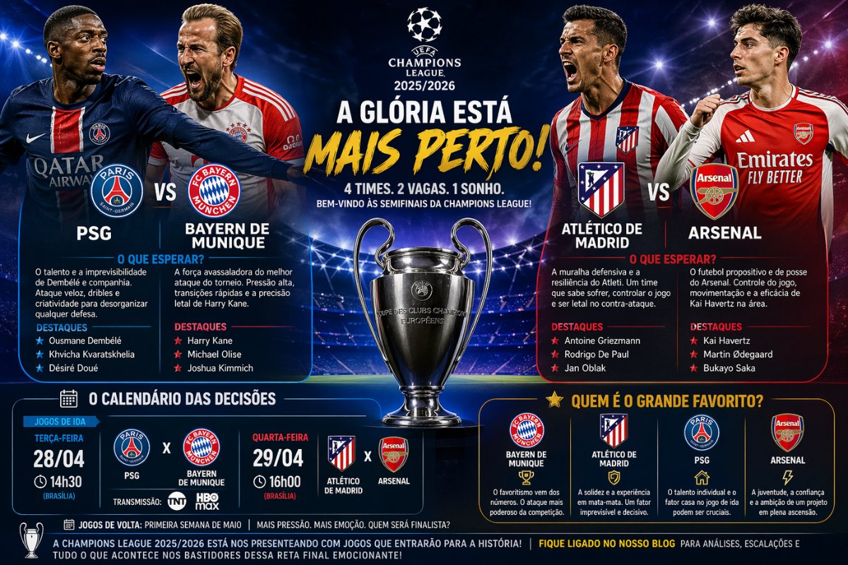 Semifinais Champions League 2026