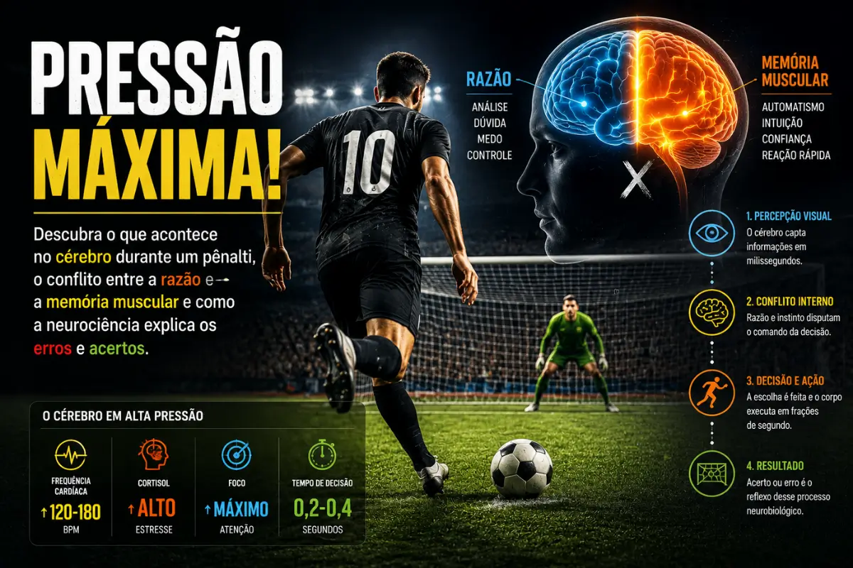 Cérebro durante o pênalti