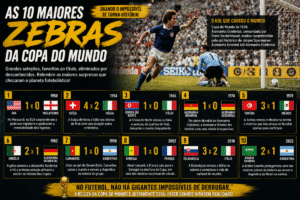 Maiores zebras da Copa do Mundo